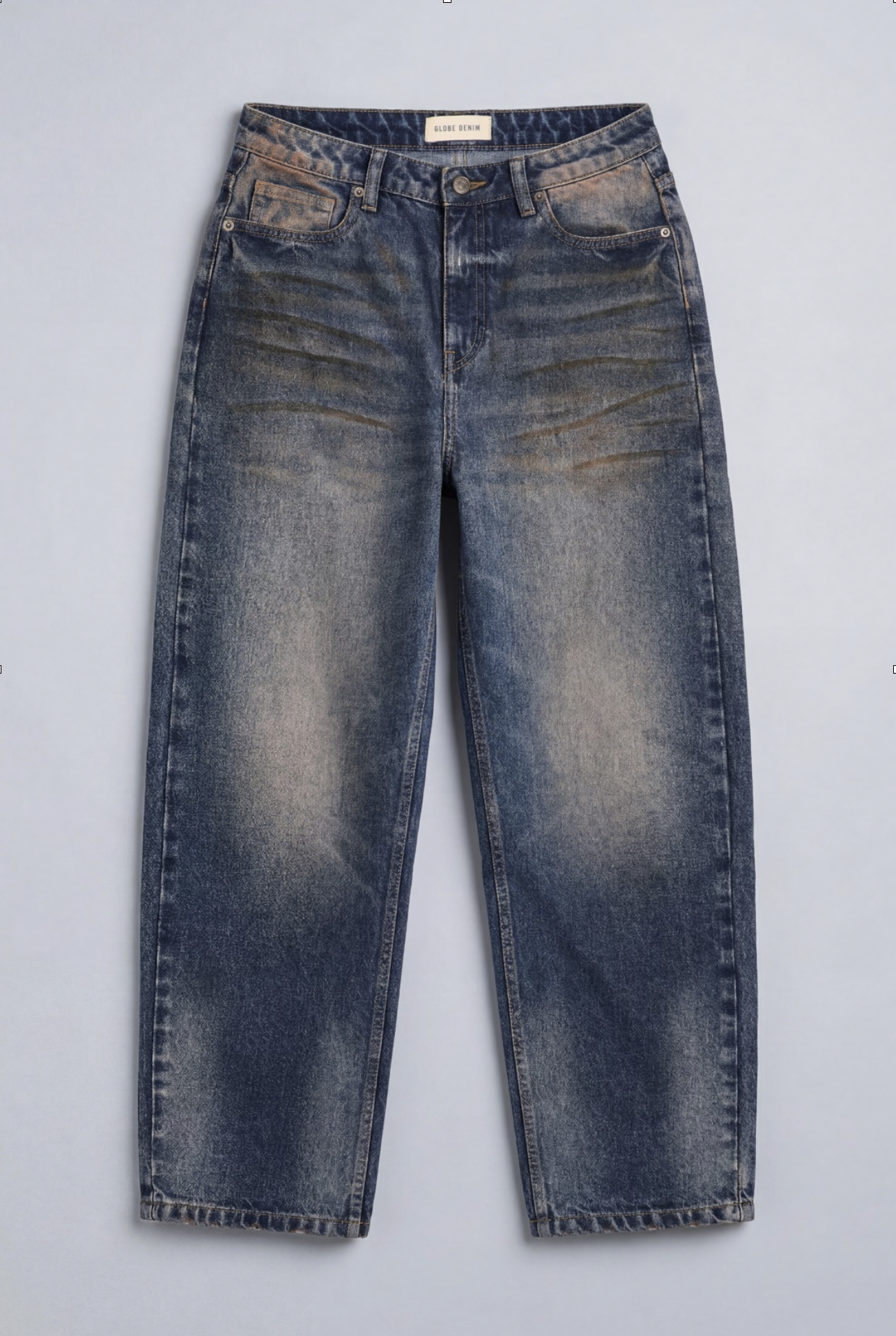 barrel-leg denim