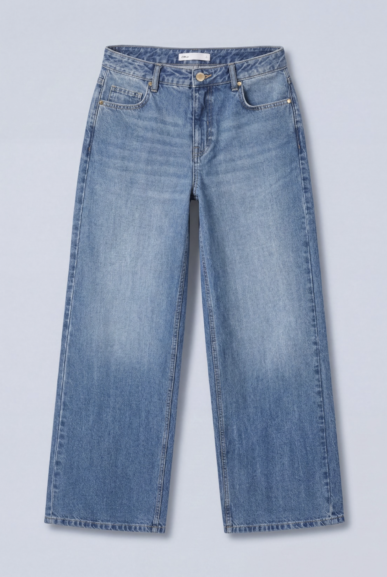 wide-leg denim jean