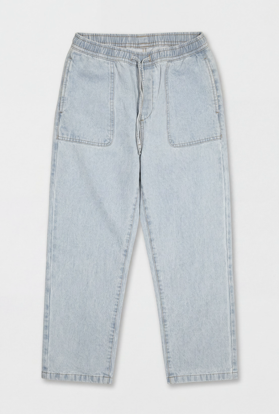 pull-on denim trouser