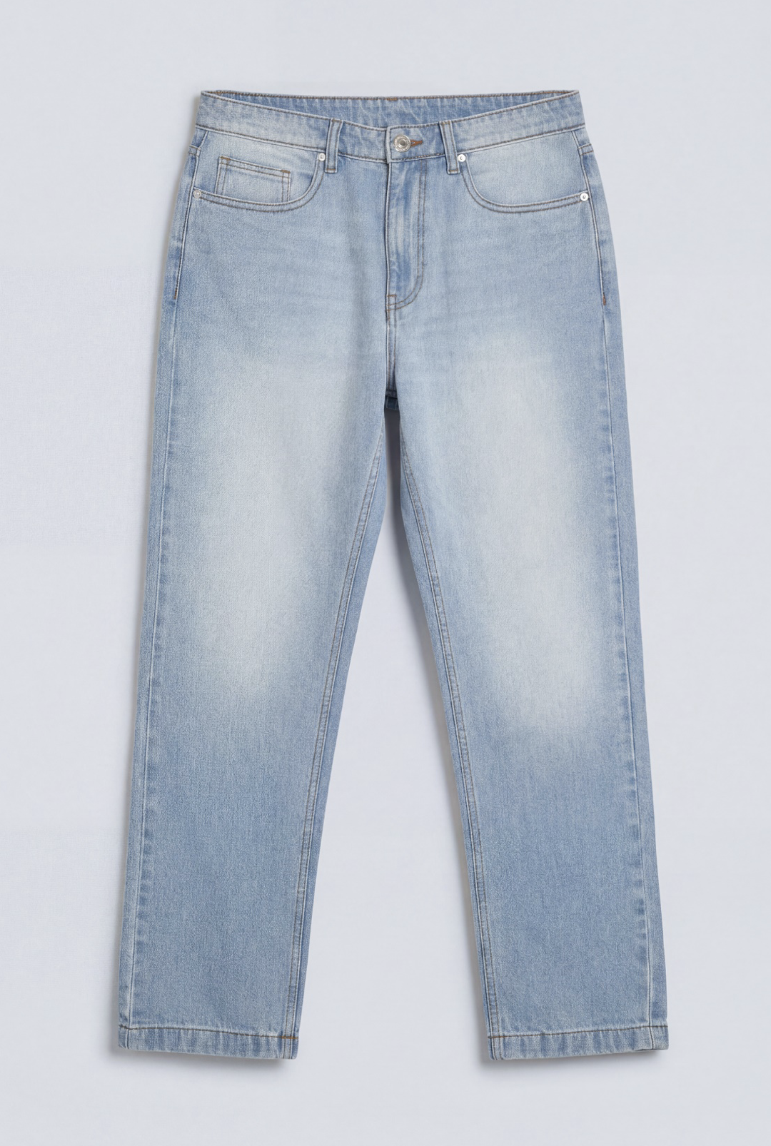 straight-leg denim jean