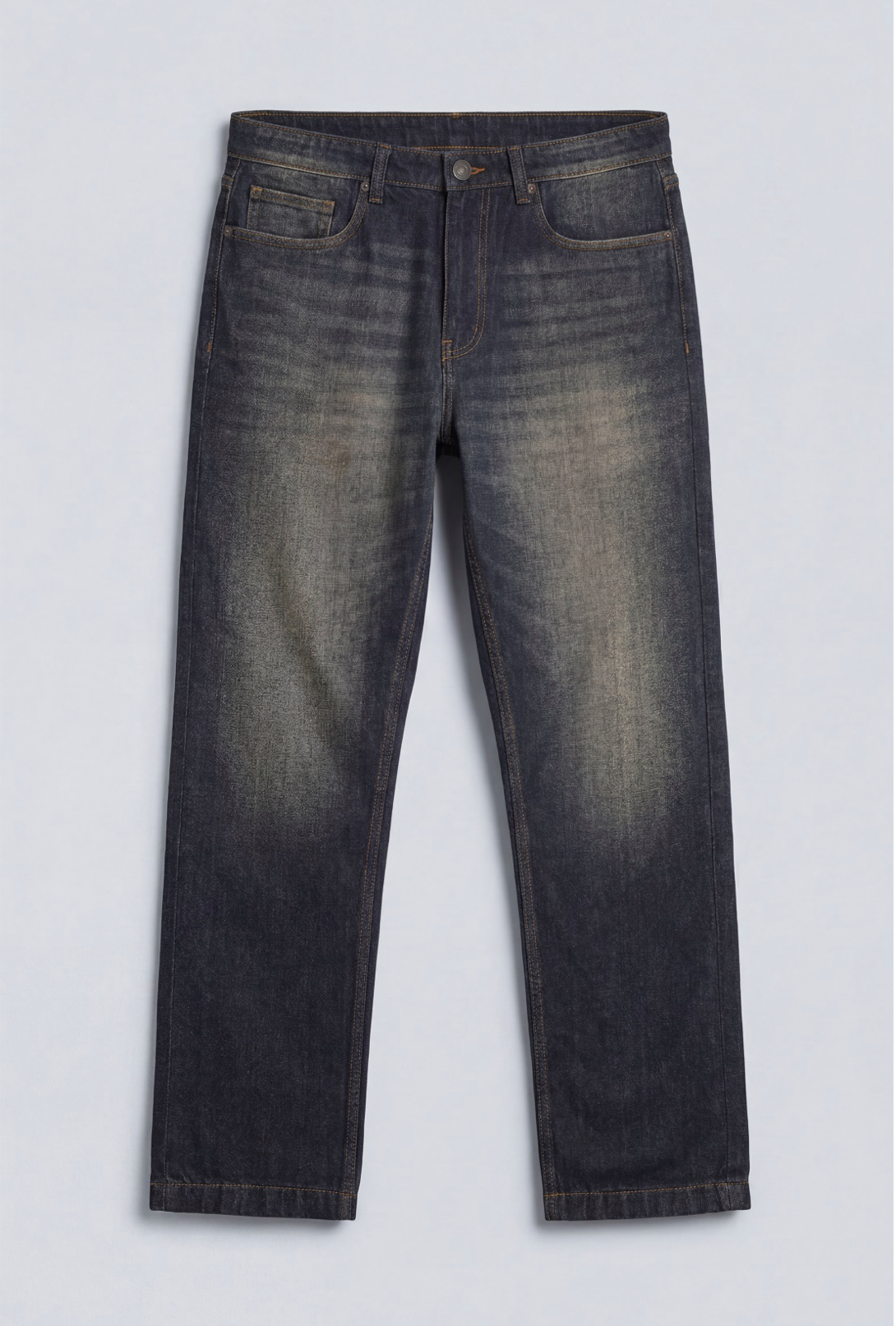 straight-fit denim jean